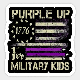 Purple Up For Military Military Child Month Sticker